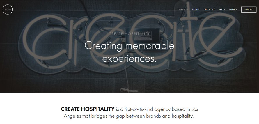 create hospitality